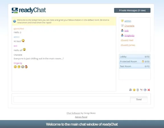 Чат-комната на php/ajax - readyChat 2.2.0