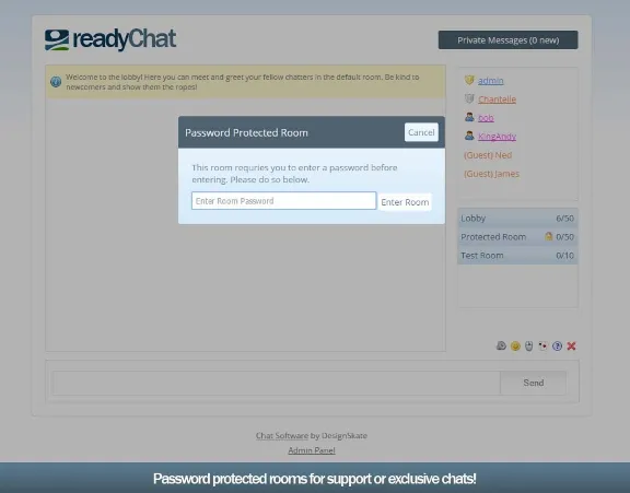 Чат-комната на php/ajax - readyChat 2.2.0