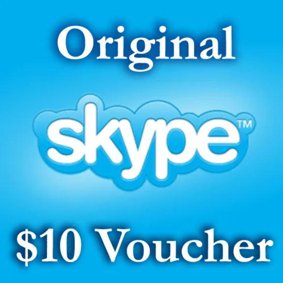 10$ Ваучер пополнения 1*10$ Активация на Skype.com