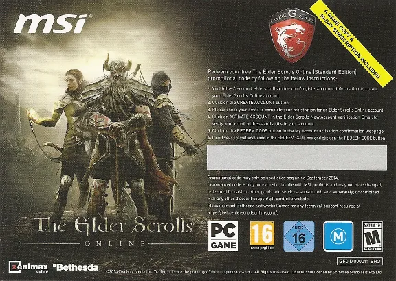 Elder Scrolls Online standard edition(30-day subscript)