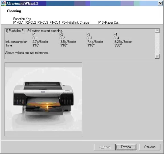 adjustment wizard 2 Epson Stylus Pro4400-4800