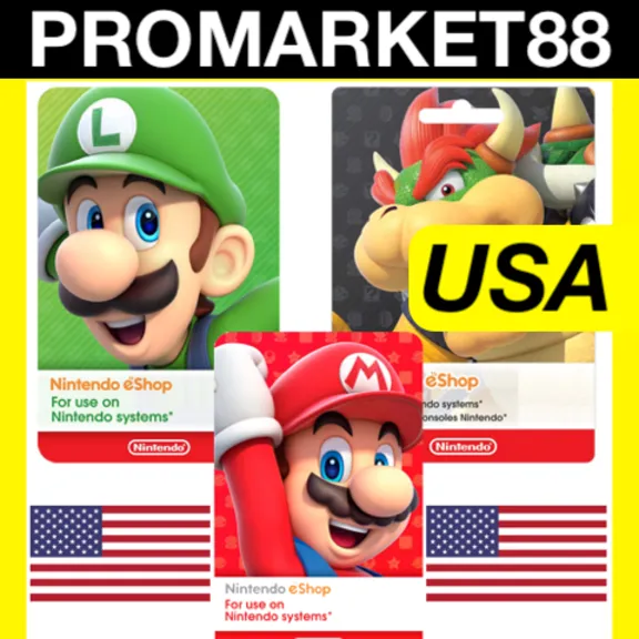 НИНТЕНДО Подарочная Карта США USD Nintendo eShop Gift Card USA US ПОПОЛНЕНИЕ