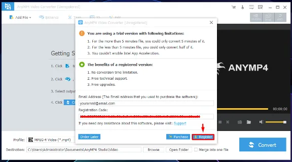 ➡️ AnyMP4 Video Converter 🔑 Код регистрации на 1 год