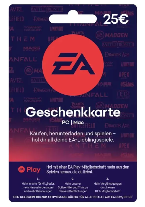 EA Gift Card €25 КЛЮЧ🔑 Ea App Евросоюз