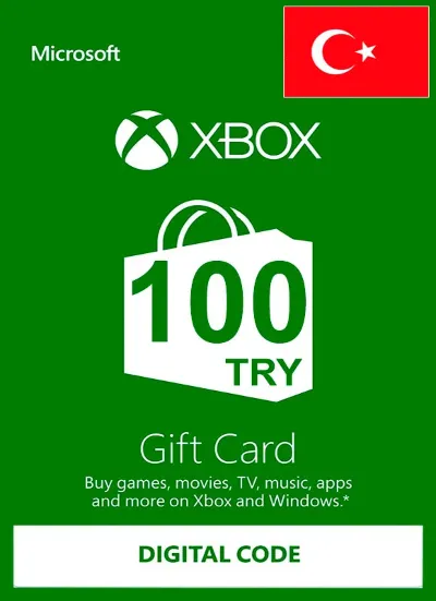 ПОДАРОЧНАЯ КАРТА XBOX 100 TRY (ТУРЦИЯ) ДОСТАВКА 24/7