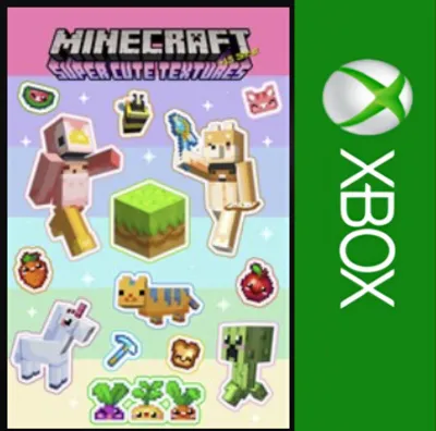 ☑️⭐Minecraft Super Cute Texture Pack XBOX⭐Buy it u⭐☑️
