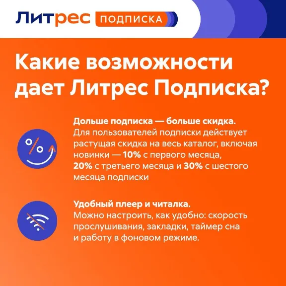 🔥ЛитРес ПОДПИСКА 📚 Промокод на 12 месяцев 💳0%