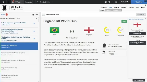 Football Manager 2014 (Steam Gift Region Free / ROW)
