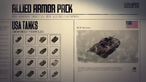 ✅💙UNIT PACK - HEARTS OF IRON IV: ALLIED ARMOR💙STEAM