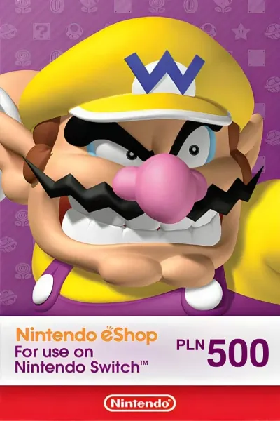🎁 КАРТА ОПЛАТЫ NINTENDO ESHOP — 500 PLN [PL] | ПОЛЬША