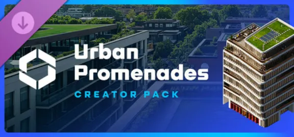 Cities Skylines II Creator Pack: Urban Promenades DLC AUTODELIVERY STEAM RUSSIA