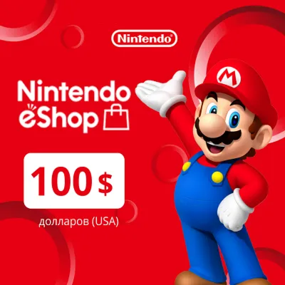 NINTENDO ESHOP CARD 100$ USD ✅(USA) КЛЮЧ