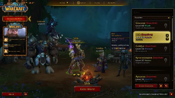 Аккаунт KZ Battle.net WoW Прокаченный (BFA/Shadowlands)