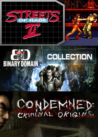 Streets of Rage 2 + Condemned Criminal Origins + Binary Domain (Steam Key Region Free