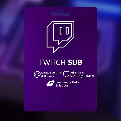 🟪 TWITCH ПОДАРОЧНАЯ ПОДПИСКА 🎁 1-3-6 МЕСЯЦЕВ 🌍ABTO
