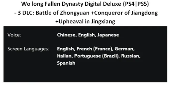Wo Long Fallen Dynasty + 3DLC PS4|PS5 Аренда от 7 дней