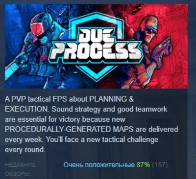 Due Process 💎 АВТОДОСТАВКА STEAM GLOBAL МГНОВЕННО ЛИЦЕНЗИЯ