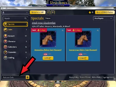 🔑RU/WORLD Lord Of The Rings Online 1800 Turbine Points
