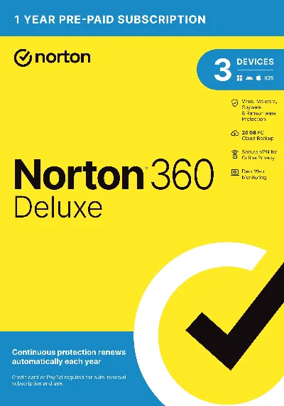 Norton 360 Deluxe  3 devices /  16 months (485 days)  Global
