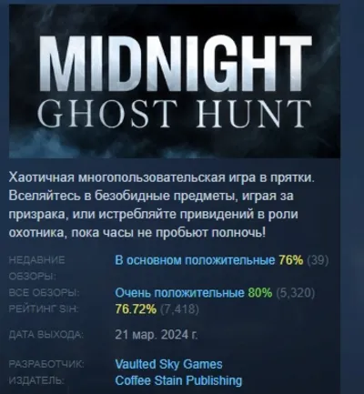 Midnight Ghost Hunt 💎 АВТОДОСТАВКА STEAM GLOBAL МГНОВЕННО ЛИЦЕНЗИЯ
