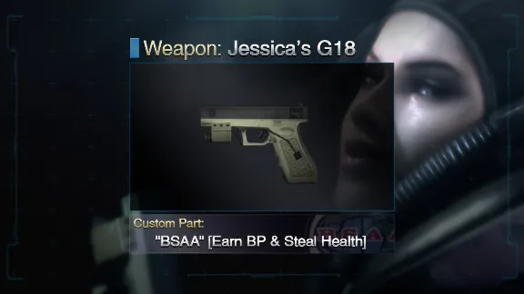 Resident Evil: Revelations: Jessica&acute;s G18 + Custom Part