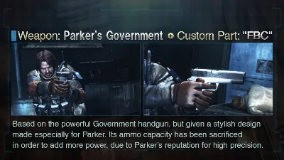 Resident Evil: Revelations: Parker&acute;s Government Handgun