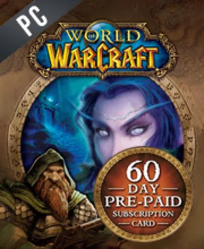 WoW WORLD OF WARCRAFT 60 DAYS TIME CARD EU/RU+CLASSIC
