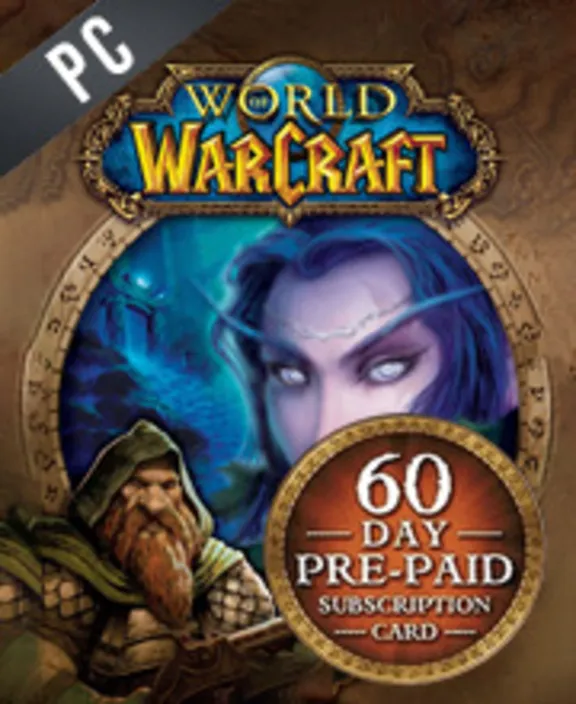 WoW WORLD OF WARCRAFT 60 DAYS TIME CARD EU/RU+CLASSIC