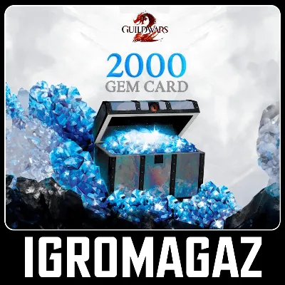 Guild Wars 2 2000 Gems Card🔵Любой регион