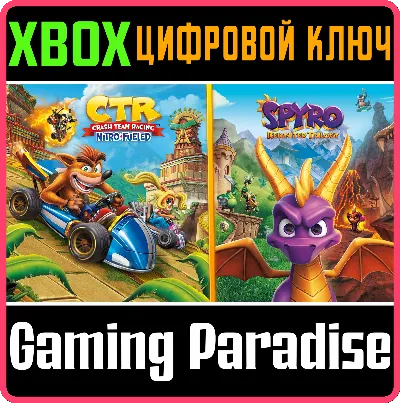 ❗CRASH TEAM RACING NITRO-FUELED + SPYRO GAME BUNDLE❗🎮