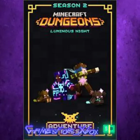 Minecraft Dungeons Luminous Night Adventure Pass for Windows WIND DLC
