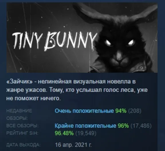 TINY BUNNY АВТОДОСТАВКА STEAM GLOBAL МГНОВЕННО ЛИЦЕНЗИЯ