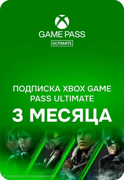 ✅🔑· КЛЮЧ · Xbox Game Pass Ultimate на 3 месяца ·