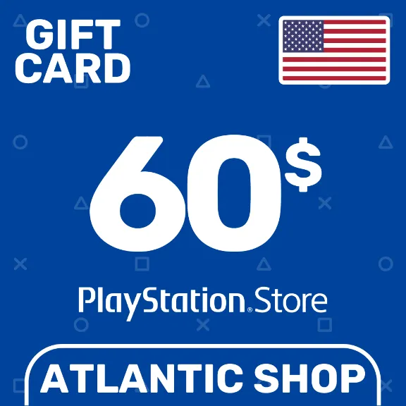 ⭐️Карта Пополнения PSN 60$ (USD) США