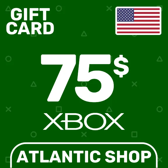 ⭐️Карта Пополнения Xbox 75$ (USD) США