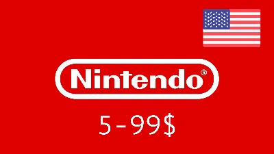 ✅Nintendo🔥Gift Card 5$–99$🔵(USA) [Без комиссии]