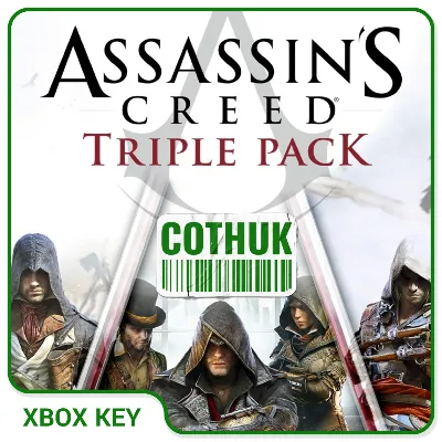 ASSASSIN´S CREED TRIPLE PACK XBOX X|S ONE KEY