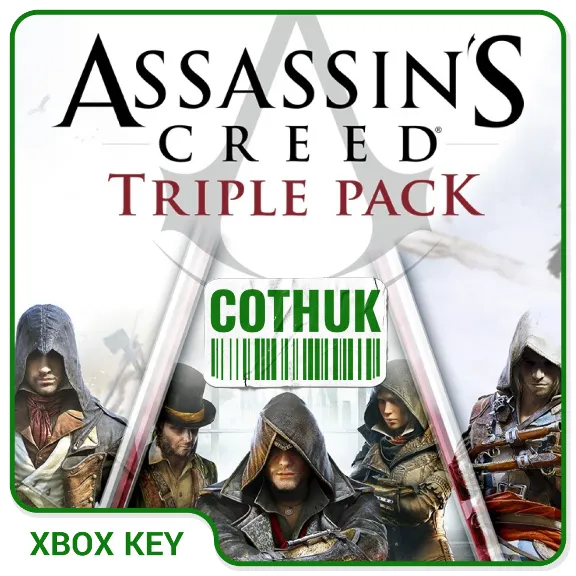 ASSASSIN´S CREED TRIPLE PACK XBOX X|S ONE KEY