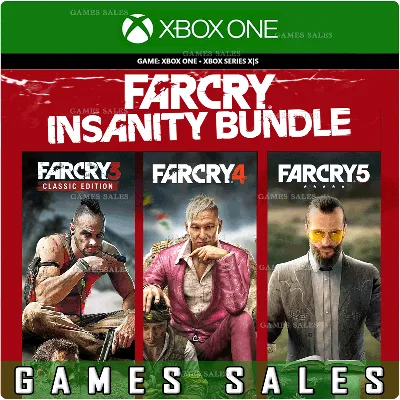✅❤️FAR CRY INSANITY BUNDLE(3+4+5)❤️XBOX ONE|XS🔑KEY✅