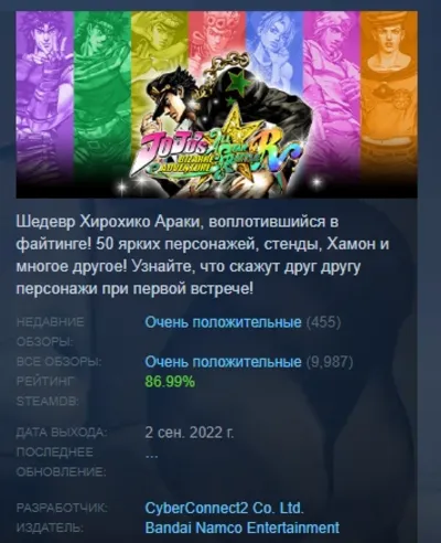 JoJo&acute;s Bizarre Adventure: All-Star Battle R💎 AUTODELIVERY STEAM GIFT INSTANTLY