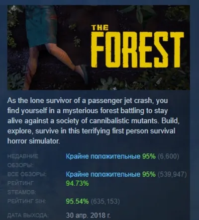 The Forest 💎 AUTODELIVERY STEAM GIFT INSTANTLY