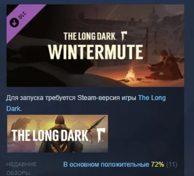 The Long Dark: WINTERMUTE DLC АВТОДОСТАВКА STEAM РОССИЯ