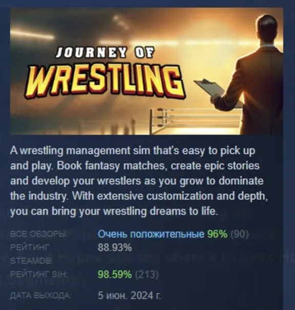 Journey of Wrestling 💎 AUTODELIVERY STEAM GIFT INSTANTLY