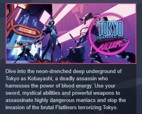 Tokyo Underground Killer AUTODELIVERY STEAM GIFT INSTANTLY