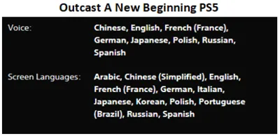 Outcast - A New Beginning PS5 P3 for 15 days Rent