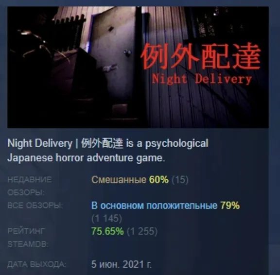 [Chilla&acute;s Art] Night Delivery | 例外配達 АВТОДОСТАВКА STEAM GLOBAL МГНОВЕННО ЛИЦЕНЗИЯ