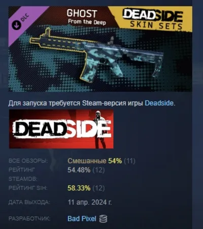 Deadside "Ghost From The Deep" Skin Set АВТОДОСТАВКА STEAM GLOBAL МГНОВЕННО ЛИЦЕНЗИЯ