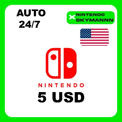 Nintendo eShop AUTO TOP-UP CARD $5 USD 24/7