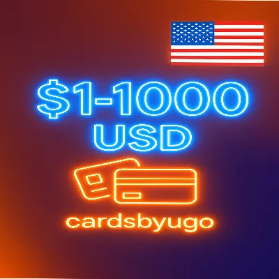 ✅Карта США/ЕС номиналом 1–1000 долларов действует везде