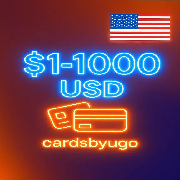 ✅Карта США/ЕС номиналом 1–1000 долларов действует везде